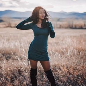 Elven Forest Creations Velvet Accent Winter Dress